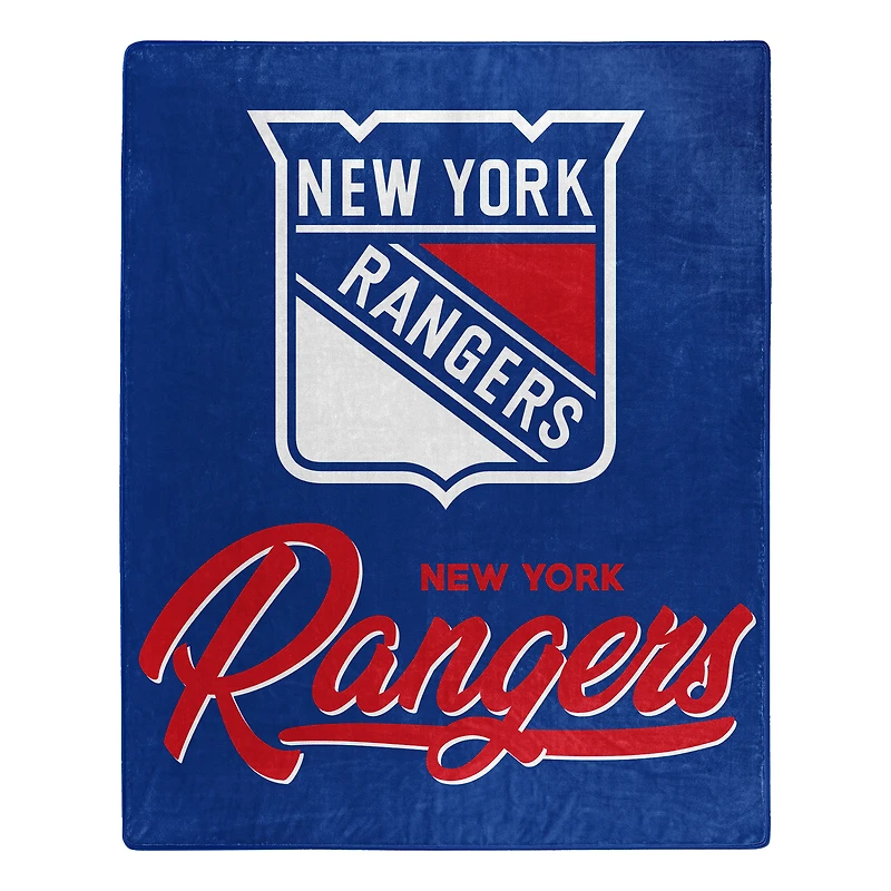 The Northwest Group  New York Rangers 50" x 60" Signature Raschel Plush Throw Blanket