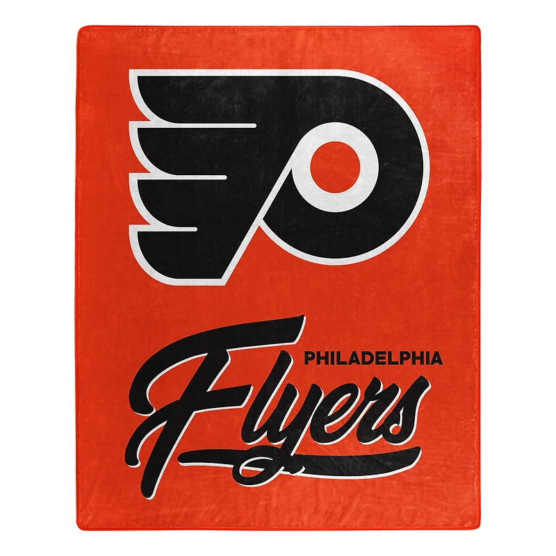 The Northwest Group  Philadelphia Flyers 50" x 60" Signature Raschel Plush Throw Blanket