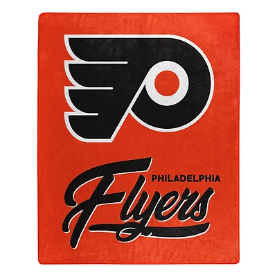 The Northwest Group  Philadelphia Flyers 50" x 60" Signature Raschel Plush Throw Blanket