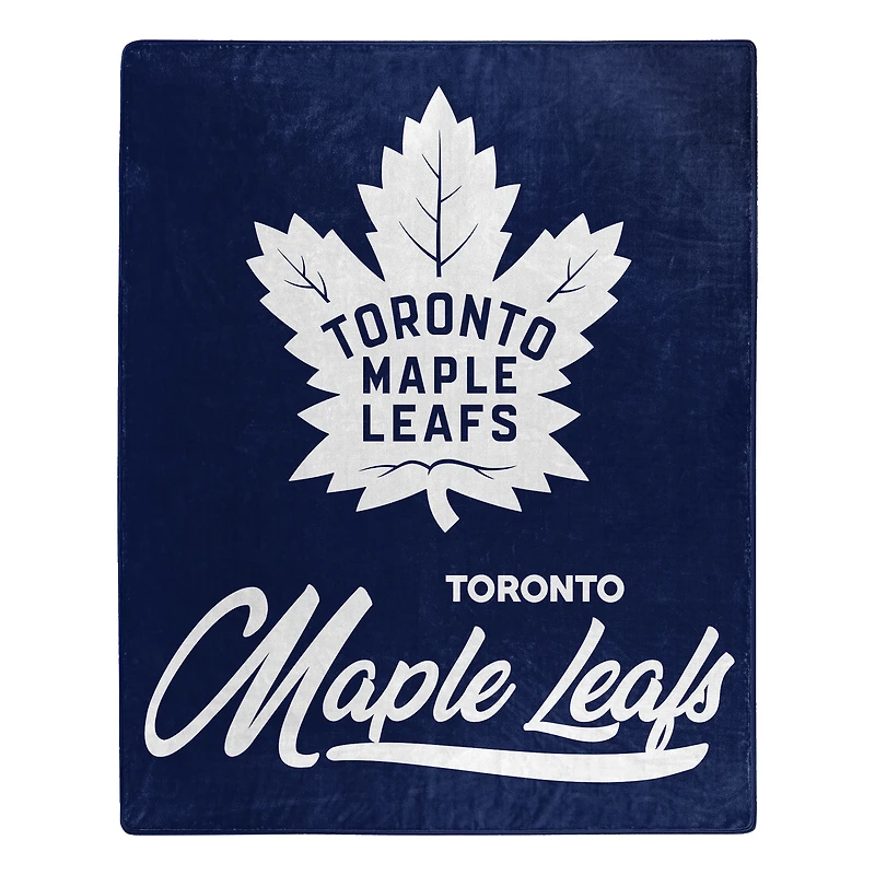 The Northwest Group  Toronto Maple Leafs 50" x 60" Signature Raschel Plush Throw Blanket