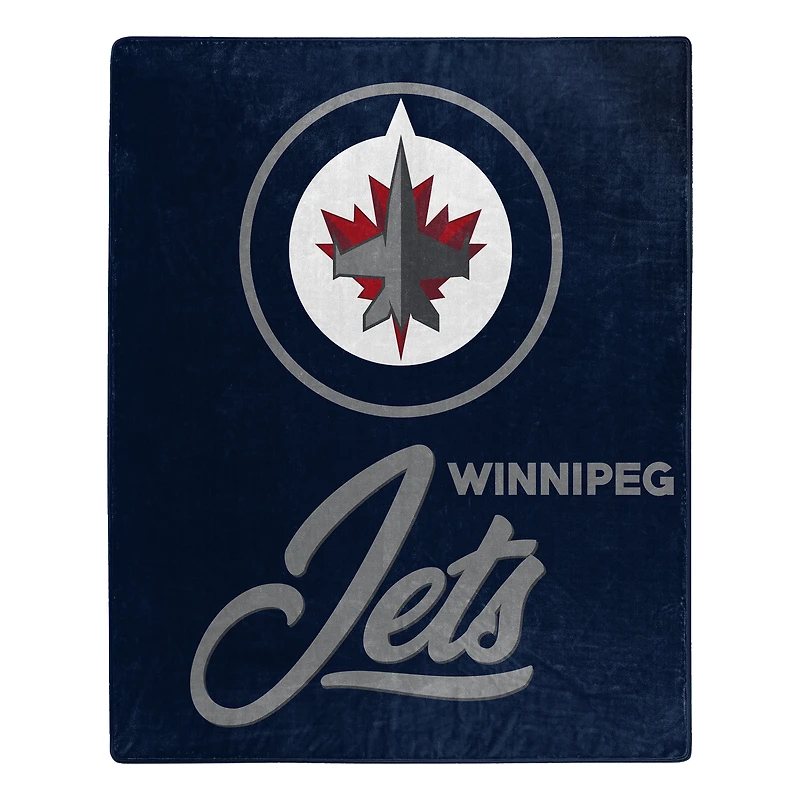 The Northwest Group  Winnipeg Jets 50" x 60" Signature Raschel Plush Throw Blanket