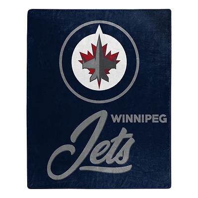 The Northwest Group  Winnipeg Jets 50" x 60" Signature Raschel Plush Throw Blanket