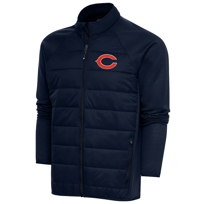 Men's Antigua  Navy Chicago Bears Altitude Full-Zip Jacket