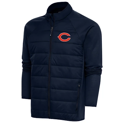 Men's Antigua  Navy Chicago Bears Altitude Full-Zip Jacket