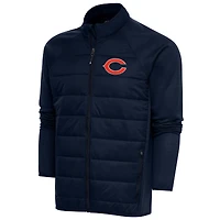 Men's Antigua  Navy Chicago Bears Altitude Full-Zip Jacket