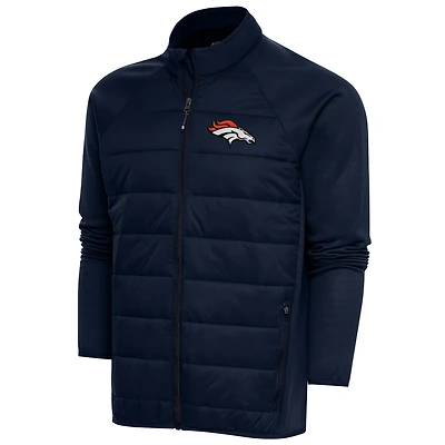 Men's Antigua  Navy Denver Broncos Altitude Full-Zip Jacket