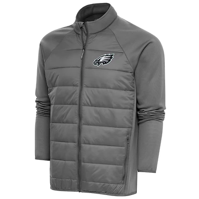 Men's Antigua  Steel Philadelphia Eagles Altitude Full-Zip Jacket