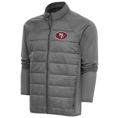 Men's Antigua  Steel San Francisco 49ers Altitude Full-Zip Jacket