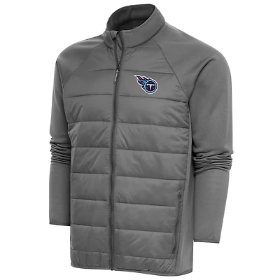 Men's Antigua  Steel Tennessee Titans Altitude Full-Zip Jacket