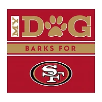 Imperial  San Francisco 49ers 10" x 10.5" Dog Barks Wall Art