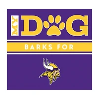 Imperial  Minnesota Vikings 10" x 10.5" Dog Barks Wall Art