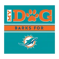 Imperial  Miami Dolphins 10" x 10.5" Dog Barks Wall Art