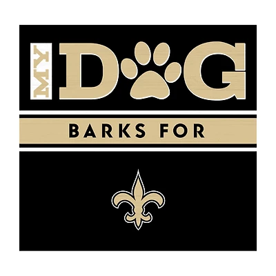 Imperial  New Orleans Saints 10" x 10.5" Dog Barks Wall Art