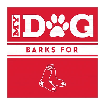 Imperial  Boston Red Sox 10" x 10.5" Dog Barks Wall Art