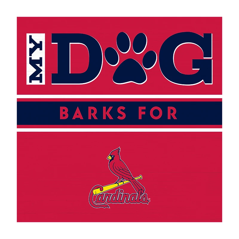 Imperial  St. Louis Cardinals 10" x 10.5" Dog Barks Wall Art