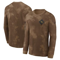 Men's Nike  Brown Tennessee Titans Salute To Service Long Sleeve T-Shirt