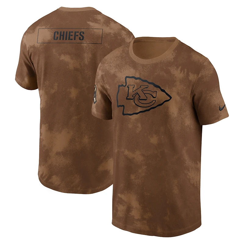 Men's Nike  Brown Kansas City Chiefs Salute To Service Sideline T-Shirt