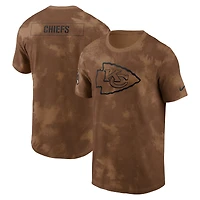 Men's Nike  Brown Kansas City Chiefs Salute To Service Sideline T-Shirt