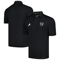 Men's adidas  Black Miami Hurricanes Strategy AEROREADY Polo