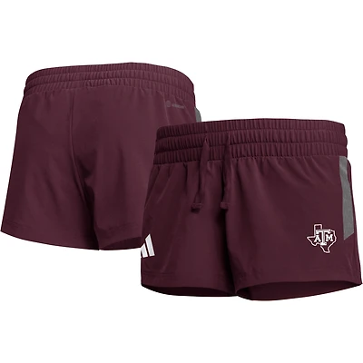 Women's adidas Maroon Texas A&M Aggies 2023 Sideline Performance Shorts
