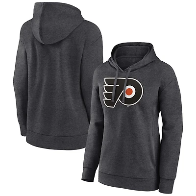 Women's Charcoal Philadelphia Flyers Primary Logo Pullover Hoodie