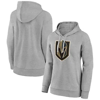 Women's Gray Vegas Golden Knights Primary Logo Pullover Hoodie