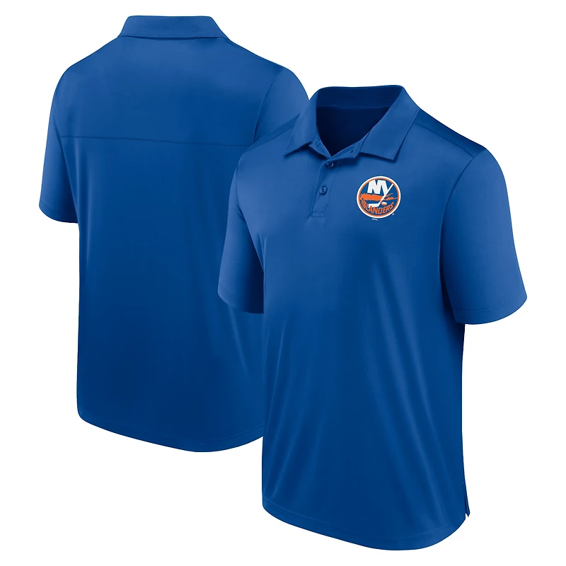 Men's Fanatics  Royal New York Islanders Left Side Block Polo