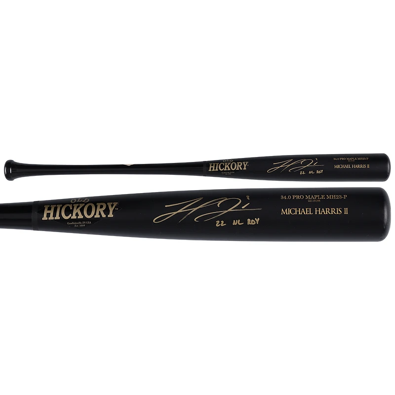 Michael Harris II Atlanta Braves Autographed Old Hickory Game Model Bat with ''22 NL ROY'' Inscription