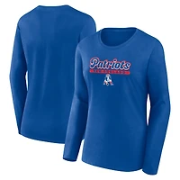 Women's Fanatics Royal New England Patriots Next Long Sleeve T-Shirt