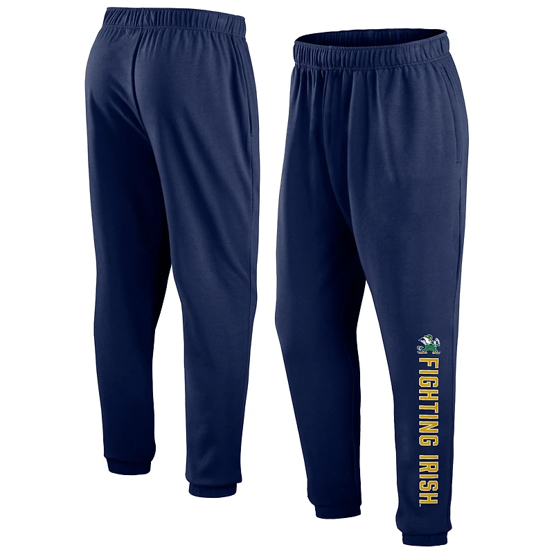 Men's Fanatics Navy Notre Dame Fighting Irish Chop Block Fleece Sweatpants