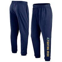 Men's Fanatics Navy Notre Dame Fighting Irish Chop Block Fleece Sweatpants