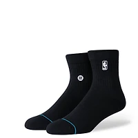 Men's Stance Black NBA Logoman Quarter Socks