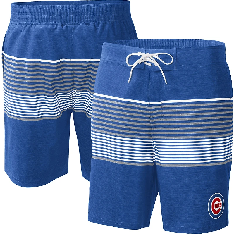 Men's G-III Sports by Carl Banks  Royal Chicago Cubs Coastline Volley Swim Shorts