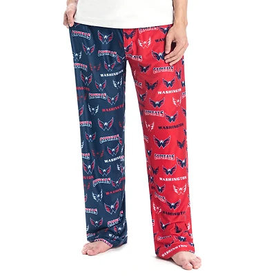 Men's Concepts Sport Red/Navy Washington Capitals AOP Knit Split Pants