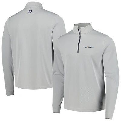 Men's FootJoy White THE PLAYERS ThermoSeries Mid-Layer Quarter-Zip Jacket