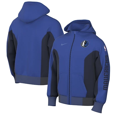 Men's Nike Blue Dallas Mavericks 2023/24 Authentic Showtime Full-Zip Hoodie