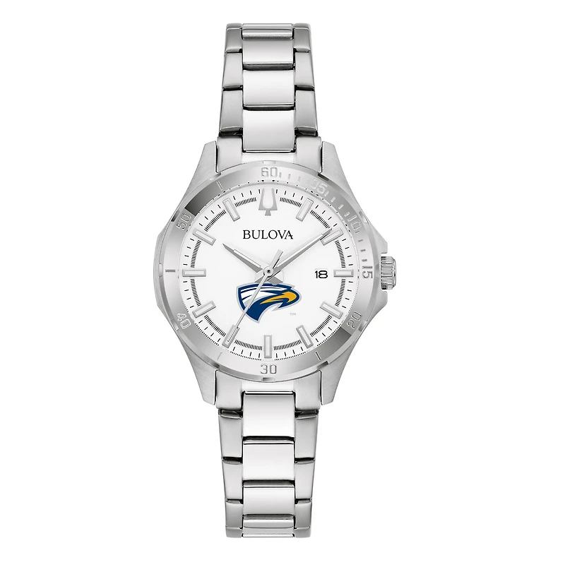 Women's Bulova Silver Emory Eagles Stainless Steel Classic Sport Watch