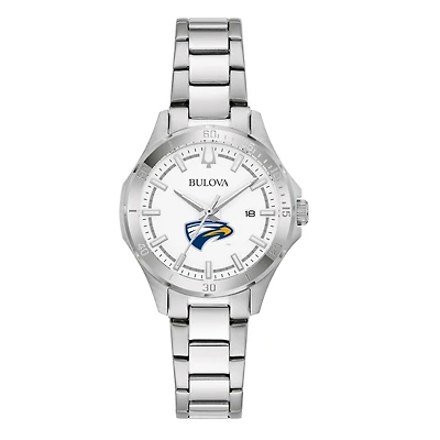 Women's Bulova Silver Emory Eagles Stainless Steel Classic Sport Watch
