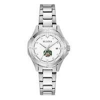 Women's Bulova Silver Ohio Bobcats Stainless Steel Classic Sport Watch