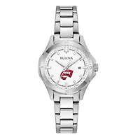 Women's Bulova Silver Western Kentucky Hilltoppers Stainless Steel Classic Sport Watch