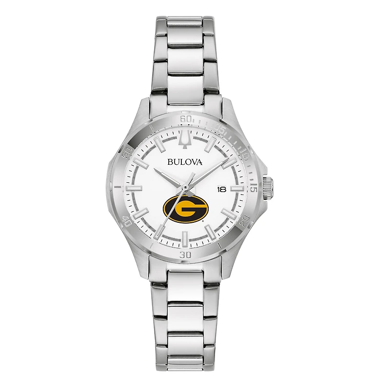Women's Bulova Silver Grambling Tigers Stainless Steel Classic Sport Watch