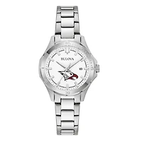 Women's Bulova Silver North Carolina Central Eagles Stainless Steel Classic Sport Watch
