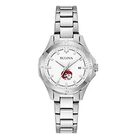 Women's Bulova Silver Winston-Salem State Rams Stainless Steel Classic Sport Watch