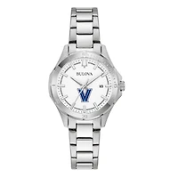 Women's Bulova Silver Villanova Wildcats Stainless Steel Classic Sport Watch
