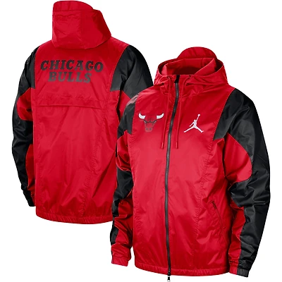 Men's Jordan Brand Red Chicago Bulls Authentic Statement Edition Full-Zip Windbreaker