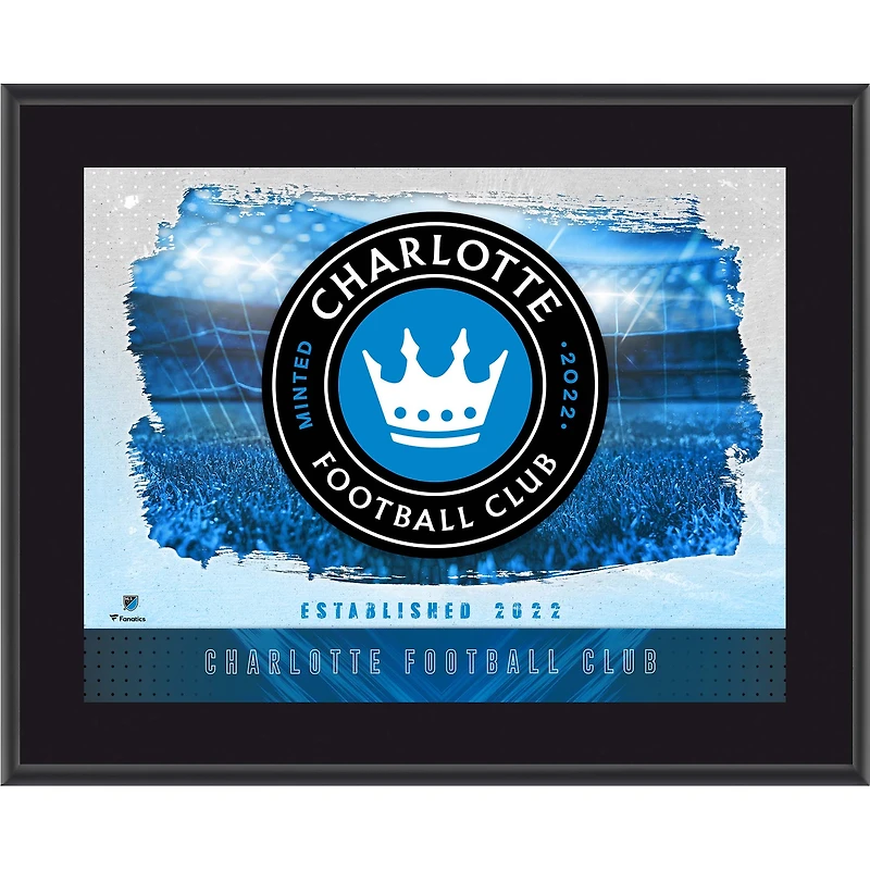 Charlotte FC 10.5" x 13" Sublimated Horizontal Team Logo Plaque