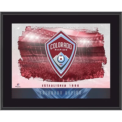 Colorado Rapids 10.5" x 13" Sublimated Horizontal Team Logo Plaque
