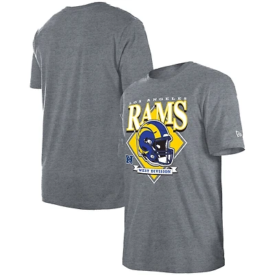 Men's New Era Gray Los Angeles Rams Team Logo T-Shirt
