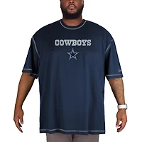 Men's New Era  Blue Dallas Cowboys Big & Tall Third Down Puff Print T-Shirt
