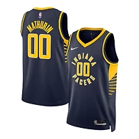 Unisex Nike Bennedict Mathurin Navy Indiana Pacers Swingman Jersey - Icon Edition